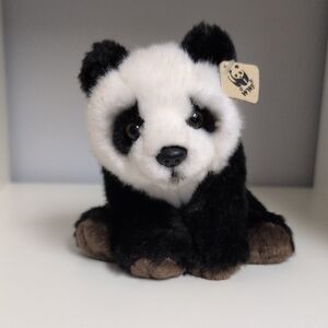 💜2/$20💜 WWF Plush Panda, 8" Panda Bear With Ear Tag Wildlife